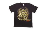手描きTシャツ 仏画 ガネーシャ 黒 (半袖 Mサイズ)【1615516】