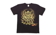 手描きTシャツ 仏画 ガネーシャ 黒 (半袖 Lサイズ)【1615518】