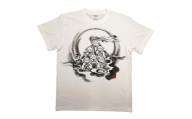 手描きTシャツ 仏画 六地蔵 白 (半袖 Lサイズ)【1615564】