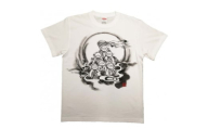 手描きTシャツ 仏画 六地蔵 白 (半袖 XLサイズ)【1615567】