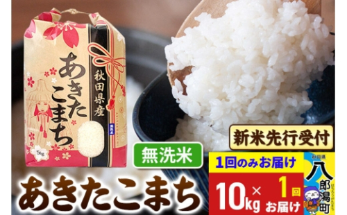 《令和8年産 新米受付》あきたこまち 無洗米 10kg 秋田県産 こまちライン [新米 先行受付 こまちライン あきたこまち ブランド米 お米 白米 精米 米どころ 秋田 秋田県産] 2085449 - 秋田県八郎潟町