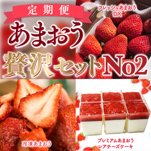 MY011 【定期便】あまおう贅沢セットNo2 先行予約 ※2024年3月・5月・7月に順次出荷 208554 - 福岡県宇美町