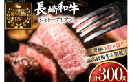 牛肉 和牛 長崎和牛 シャトーブリアン 150g 2枚 計300g [黒牛 長崎県 東彼杵町 hs42bag750078] 赤身肉 ステーキ シャトー シャトーブリアン 長崎和牛 和牛