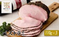 【大宮ソーセージ】パストラミ　110g×3　【11100-1428】