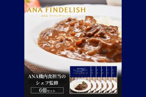 熊本県産はちべえトマトを使ったハッシュドビーフ 1袋(170g) 合計6食入り トマトピューレ トマト とまと 簡単 時短 洋食 惣菜 ギフト 冷凍 人気 ハッシュドビーフ ANA エーエヌエー 八代市 2087046 - 熊本県八代市