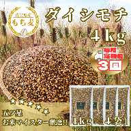 CIB42_【３回定期便】ダイシモチ４ｋｇ もち麦 キラリ もち麦ごはん