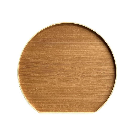 紀州漆器 木製 半月盆 ナチュラル 白木 お盆 トレー［YS51］ 2088323 - 和歌山県上富田町