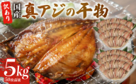 訳あり 真アジ 干物 5kg 約 50枚 ひもの 国産 あじ アジ 鯵 真あじ 冷凍 五十嵐水産 訳アリ 晩酌 おつまみ 簡単 お手軽 魚 魚介 干し魚 静岡 沼津