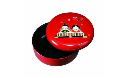 菓子器 5.5寸 朱 招福雛【YG93】 2089855 - 和歌山県上富田町