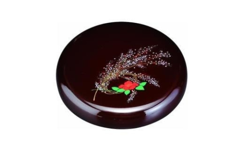 菓子器 6.0寸 溜 雪小町【YG95】 2089857 - 和歌山県上富田町