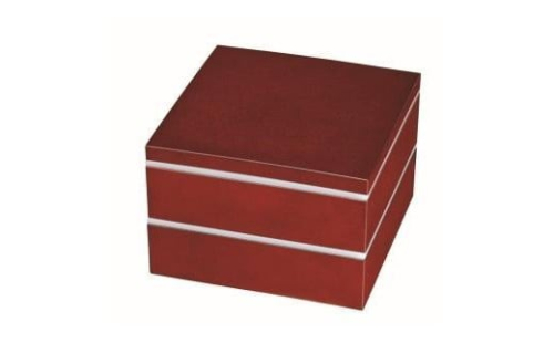 二段重箱 6.0寸 ななこ シール蓋付・仕切り付【YG99】 2089861 - 和歌山県上富田町