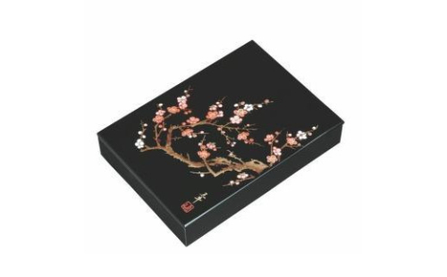 紀州漆器 板蓋手許 文庫 黒 香林 A4サイズ【YG244】 2089965 - 和歌山県上富田町