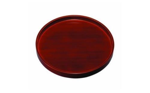 木製丸盆 厚縁 春慶塗 24cm【YG401】 2090058 - 和歌山県上富田町