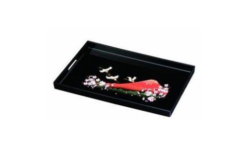 長手盆 PC 45cm 一富士二鶴三桜【YG421】 2090079 - 和歌山県上富田町