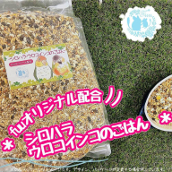 【3ヶ月定期便】fuu シロハラインコ・ウロコインコのごはん（800g）［145S57-T］