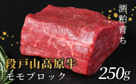 酒粕育ち 幻の牛 段戸山高原牛 モモブロック 250g　 国産牛 牛肉 モモブロック もも肉 ローストビーフ ステーキ ブロック肉 蓬莱泉 非加熱