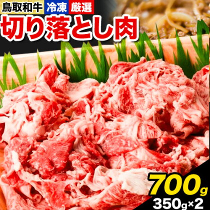 ふるさと納税 A4～A5等級 黒毛和牛 切り落とし　鳥取和牛 切り落とし肉セット 700g 350g×2パック 株式会社 やまのおかげ屋《90日以内に出荷予定(土日祝除く)》鳥取県 八頭町 和牛 牛肉 牛 しゃぶしゃぶ すき焼き 送料無料 2091170 - 鳥取県八頭町
