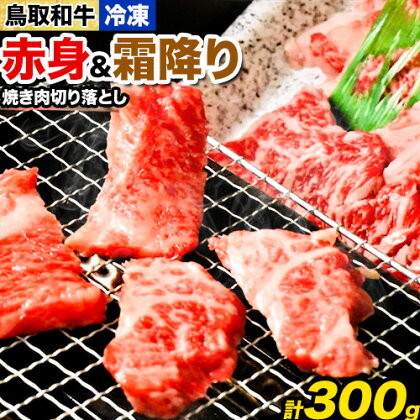鳥取和牛 赤身＆霜降り焼肉用切り落とし 300g 株式会社 やまのおかげ屋《90日以内に出荷予定(土日祝除く)》鳥取県 八頭町 和牛 牛肉 牛 やきにく 送料無料 2091175 - 鳥取県八頭町