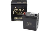 AQUADREAM GOLD 自動車始動用バッテリー ISS車対応  K-50R 1個【1608327】