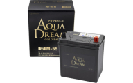 AQUADREAM GOLD 自動車始動用バッテリー ISS車対応  M-55 1個【1608332】