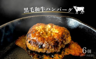 【黒毛和牛】ハンバーグとソースのセット（6個）  黒毛和牛 惣菜 冷凍 ハンバーグ ソース おかず 湯煎