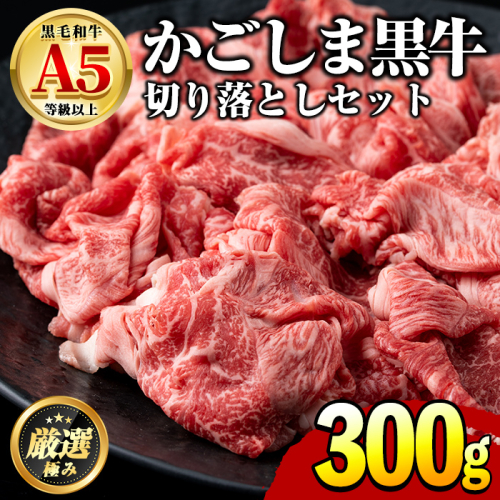 【0071724a】鹿児島県産黒毛和牛！A5等級の切り落とし(計約300g・150g×2P) 牛肉 肉 切落し 切り落し 和牛 冷凍 国産 お肉 牛丼 野菜炒め カレー 冷凍 【前田畜産たかしや】 2093101 - 鹿児島県東串良町