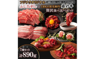 「フジチクオリジナル」ふじ馬刺しと藤彩牛の贅沢食べ比べセット(美里町)【1608147】