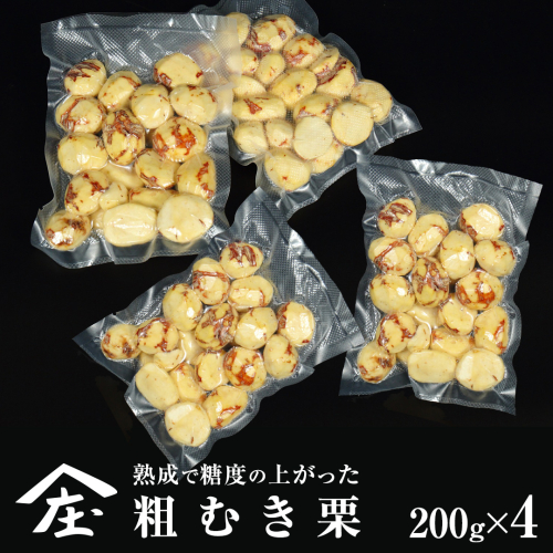 熟成で糖度の上がった 粗むき栗 800g (200g × 4) ( 冷凍真空包装 ) 栗 栗ご飯 むき栗 栗 和栗 フルーツ 秋の味覚 お手軽 [BK45-NT]
 2093576 - 茨城県つくばみらい市