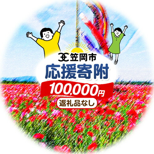 岡山県 笠岡市 応援寄附 1口 100000円【返礼品なし】 2096104 - 岡山県笠岡市