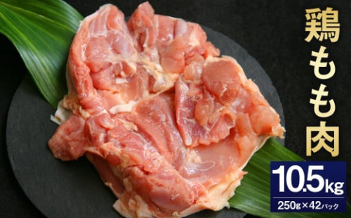 <鶏もも肉 250g×42パック 計10.5kg>翌月末迄に順次出荷 鶏肉 お肉 モモ肉 小分けパック 冷凍 2097357 - 宮崎県高鍋町