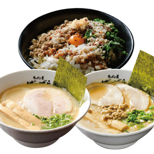 幸田町のばーばら ラーメン屋の代表作集合体4 計8食分 3種類 ラーメン 味噌ラーメン 油そば 2098724 - 愛知県幸田町