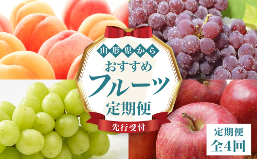 ≪先行受付≫ 山形からおすすめフルーツ定期便【定期便全4回】【060-T08】 2099144 - 山形県大江町