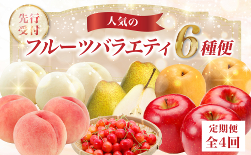 ≪先行受付≫ 人気フルーツバラエティ６種便【定期便全4回】【060-T09】 2099145 - 山形県大江町