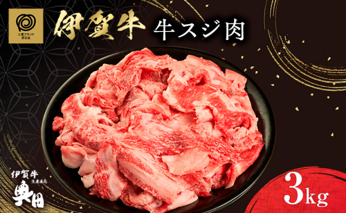 奥田ブランド伊賀牛スジ肉　3kg 2099796 - 三重県名張市