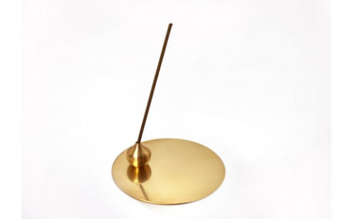 堺の伝統産品 お香立て [しずく-BRASS]とincense holder plate [BRASS] セット 2101426 - 大阪府堺市