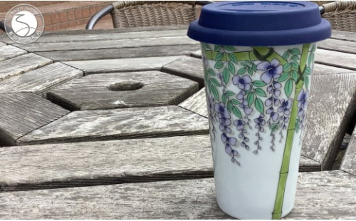 有田焼 Traveling Tumbler / Fuji トラベリングタンブラー 藤【 幸楽窯 / YUIKA Lab 】コンビニ コーヒー Mサイズ 食器 器 カップ A11-76 2101993 - 佐賀県有田町