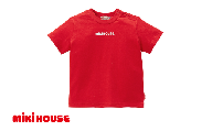 ミキハウス 丸ロゴ半袖Tシャツ 赤−130cm (10-5229-577) [ ミキハウス mikihouse 子供服 子ども服 半袖 Tシャツ シャツ 柔らかい 丈夫 長持ち 綿100% シンプル 普段使い ギフト お祝い プレゼント ベビー キッズ 国産 日本製 安心 安全 ]
