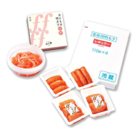AE208.博多の味．明太子発祥のふくや厳選家庭用明太子といか明太子セット【辛子明太子】