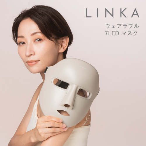 LINKA ウェアラブル 7LED マスク リンカ 美顔器 美容 LED美容 光美容 エステ [EV19-NT] 2102643 - 茨城県つくばみらい市