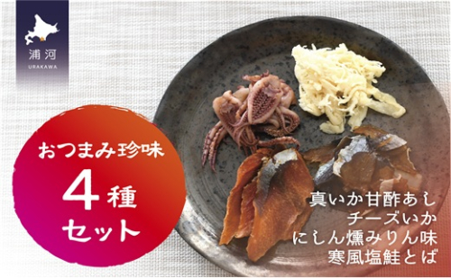 おつまみ珍味4種セット[48-1462] 2102775 - 北海道浦河町
