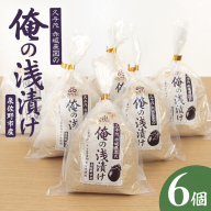俺の浅漬け（水なす浅漬け） 6個入り【新鮮 朝採り 泉佐野産 水ナス 水茄子】 G1709