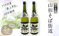 山形県 戸沢村産 戸沢村産 そば(最上早生)・米 100％使用！ そば焼酎『山形そば街道』 20度 720ml 2本セット 日本酒 焼酎 酒 さけ アルコール F7W-0034