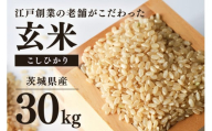【数量限定】 こしひかり 玄米 30kg コシヒカリ お米 精米 玄米 白米 ごはん ご飯 単一原料米 茨城県産 美容 健康 69-A