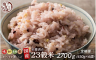 【3ヶ月定期便】栄養満点23穀米 (450g×2袋)【合計2700g 全6袋】