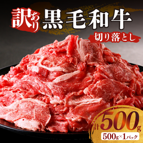 【2週間以内発送】月数量限定≪訳あり≫黒毛和牛切り落とし（計500g） 肉 牛 牛肉 国産_T025-037 2105337 - 宮崎県都農町