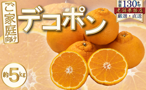 ご家庭向け!濃厚甘味のぷりっぷり「デコポン」 約5kg 2106340 - 香川県綾川町