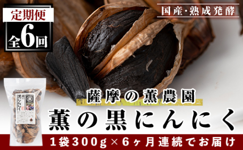 I0-006 薫の黒にんにく定期便(全6回)【薩摩の薫農園】 210635 - 鹿児島県霧島市