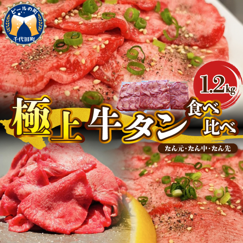 極上牛タン食べ比べ（1200ｇ） 群馬県 千代田町 2107855 - 群馬県千代田町