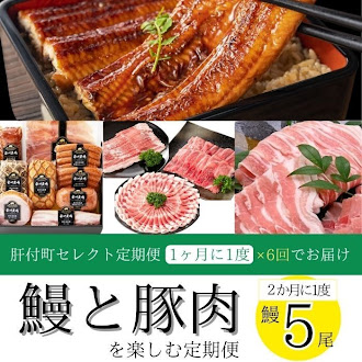＜定期便・全6回＞肝付町セレクト定期便《大容量 鰻と豚肉を楽しむ定期便》 2107891 - 鹿児島県肝付町