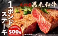 九州産 黒毛和牛 1ポンド ステーキ 約500g 牛肉 肉 500g